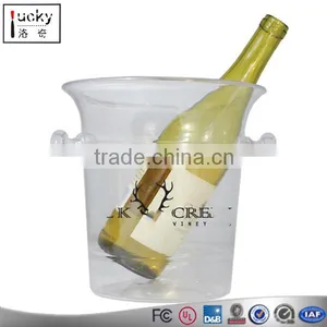 Champagne Cooler Bucket,Prodyne Acrylic Wine Bucket, Off-White thumbnail-1