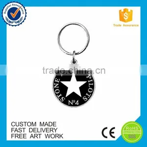 Fashion New 3D Tourist Souvenir Round Metal Keyrings thumbnail-2