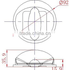 LED Glass Lens 92mm for LED Street Light KC92-T4 thumbnail-4