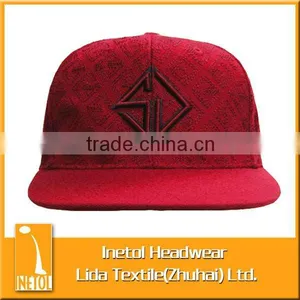 High Quality Logo Embroidery Flat Custom Hip Hop Caps thumbnail-1