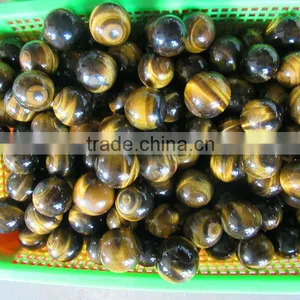 New Promoted 100% Pure Natural Tiger Eye Ball for Home Decoration thumbnail-2
