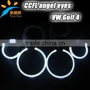 High Quality Beautiful Decoration Round Angel Eyes Headlight for VW Golf 4 thumbnail-1