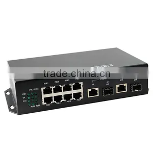 8 Port 10 100 1000mbps Poe Switch With 2 Gigabit Sfp Rj45 thumbnail-1