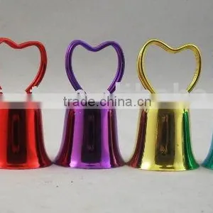 2''small Metal Cow Bell A5-H01,hand Bell With Heart-shaped Handle for Alert (E375) thumbnail-1