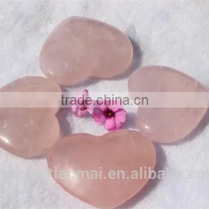 Wedding Favors Wholesale Natural Rose Quartz Crsytal Hearts thumbnail-1