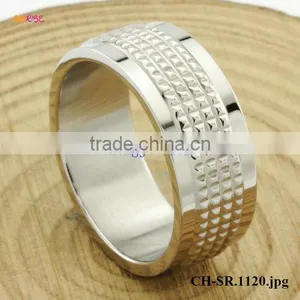 Fine Jewelry High Polished Titanium Steel Gear Ring Mens thumbnail-1