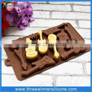 Guitar Silicone Cake Mould Non Stick Fashion Silicone Cake Mold thumbnail-1