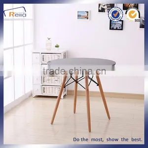 MDF Dining Table With Metal Frame & Beech Wood Legs thumbnail-2