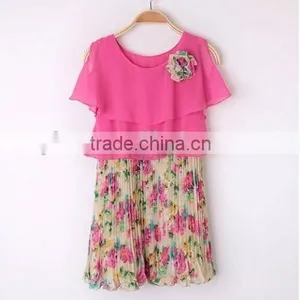 Pink Elegant Chiffon Dress Newest Trendy Chiffon Dress thumbnail-5