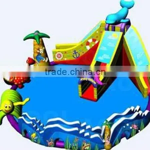 2013 Huge Blue Inflatable Water Park! thumbnail-1