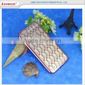Plating Lambskin Soft Grid Luxury Phone Back Cover Case for Iphone 6 Plus 5s 7 6s se thumbnail-6