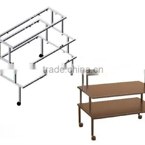 Display Table Stand With Casters thumbnail-1