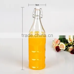 Airtight Glass Beverage Bottle With Swing Lid thumbnail-1