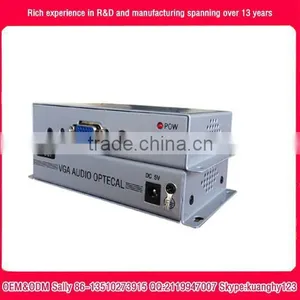 1 Channel VGA Over Fiber Optic Video Converter Transmitter and Receiver Set thumbnail-4