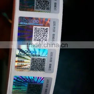 QR Code Tamper Evident Hologram Sticker With Numbering thumbnail-1