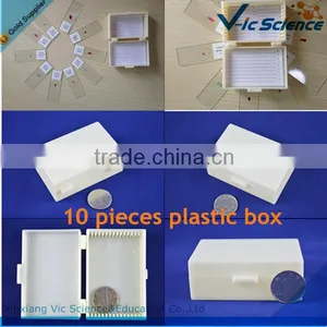 10pcs Biology Prepared Slide Plastic Box thumbnail-1