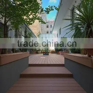 2015 Outdoor Composite Hollow WPC Flooring 150x25mm With CE thumbnail-3