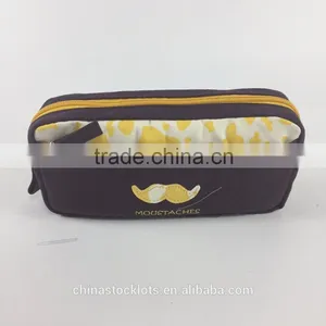 2016 New Cute Zipper Canvas Student Pencil Bag Pen Case Stationery Pouch Pencil Box DHL Free Shipping thumbnail-1