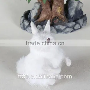 Animated Cheap Realistic Plush Realistic Bunny Figurine thumbnail-1
