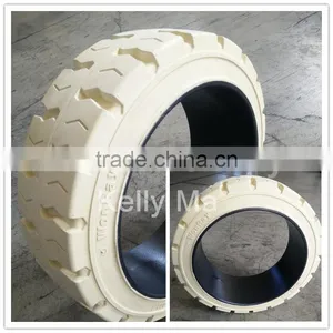 China Manufacturer 16 Inch Rubber Wheels Press on Forklift Solid Tires 16x6x10 1/2 thumbnail-1