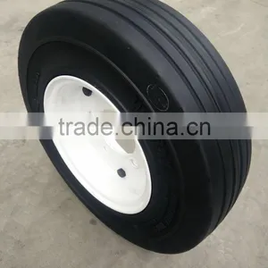 Discount Black Solid Tire Press White Split Rim 4.00-8 Wheel for Trailer thumbnail-2