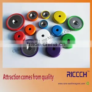 Colorful High Quality Strong Wall Mount Round Base Magnet thumbnail-2