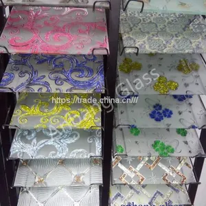 Decorative Art Glass, Acid Etched Design Glass ,titanium Glass, Pattern Glass, Mirror Glass Shahe Glass thumbnail-5