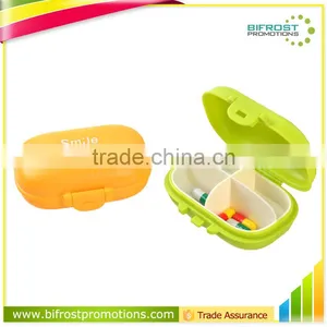 Colored 4 Compartment One Day Mini Pill Box thumbnail-1