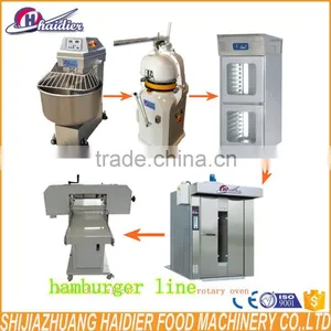 Hamburger Bread Production Line (spiral Dough Mixer,dough Rounder,proofer,bakery Oven Hamburger Bread Slicer ) thumbnail-1