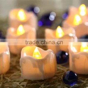 Amazon Hot Seller Led Yellow Flicking Tealight Drop Tear Led Tealight Candle Flameless Tealight Candles Battery Powered Candles thumbnail-2