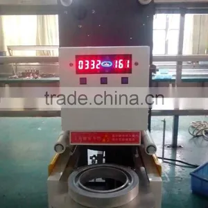 Semi Automatic Cup Lid Sealing Machine Price for Bubble Tea thumbnail-1