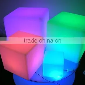Remote Control LED Lighting Chair PE Plastic Led Funny Bar Stool thumbnail-6