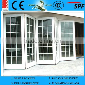 High Quality 1.3-19mm Folding Door Glass Bullet Proof Sliding Bifold Glass Door & AS/NZS2208 thumbnail-2