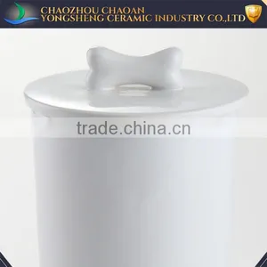 Cylinder Ceramic Airtight Pet Storage Canister With Lid For Dog thumbnail-2