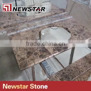 Dark Emperador Marble Vanity Top Lowes Bathroom Countertops thumbnail-3