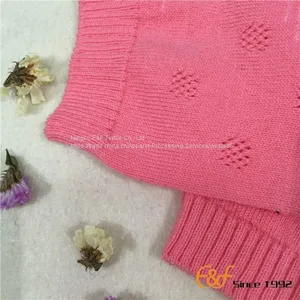 Girl Cardigan Sweater With Pointelle Stitch thumbnail-5