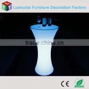 PE Plastic Led Outdoor Lounge Bar Cocktail Table thumbnail-2