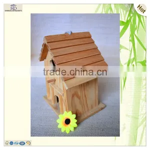 Fancy String Hanging Door Flower Cut Wood Birdhouses thumbnail-3