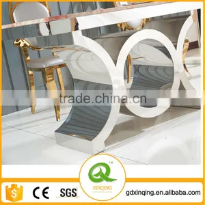 Simple Marble Latest Design of Stainless Steel Dining Table Dining Room Furniture Dining Table thumbnail-4