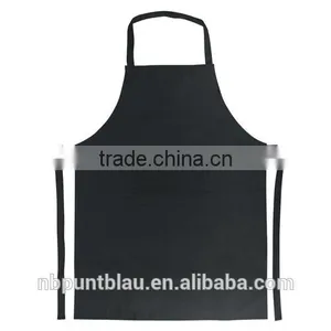 Cotton Simple Kitchen Apron With Front Pocket thumbnail-2