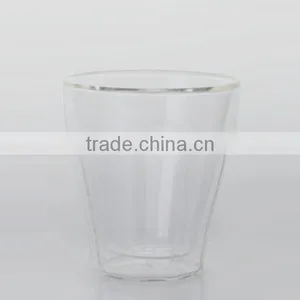 9 oz Heat Resistance Clear Double Wall Tumbler Drinking Glass thumbnail-1