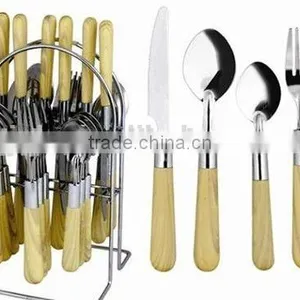 Plastic Handle Cutlery Set Stainless Made in China thumbnail-5