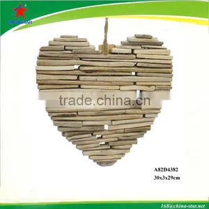 Decorative Hanging Solid Wood Heart thumbnail-1
