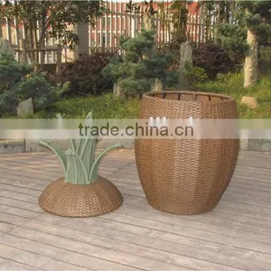 Pineapple Aluminum Hamper Outdoor Furniture Rattan Storage Boxs thumbnail-4