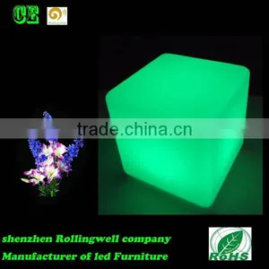 Hot Sale Color Changing Rechargeable BBattery LED Cube Illuminated LED Light Cube Lamp thumbnail-4