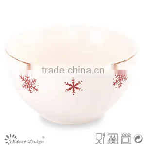 Love and Snowflake Christmas Decorations Decorative Ceramic Bowls thumbnail-2