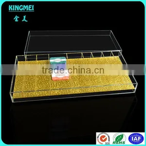 Cheap Factory Price Clear Plastic Serving Tray Acrylic Tea Cups Display Tray From China thumbnail-4