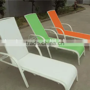 Cheap French Chaise Lounge Outdoor Stackable Sling Sunbed Sun Loungers for Sale thumbnail-1