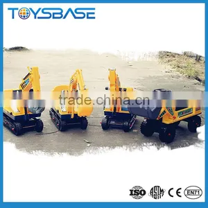 Excavator Digger Pulling Cart Mall Kids Ride on Toys thumbnail-5