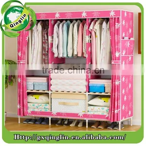 Used Clothing Hanging Plastic Wardrobe Shoe Storage Made From Hard Wood thumbnail-5